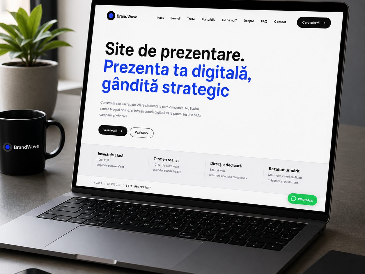 Creare Site de Prezentare Profesional