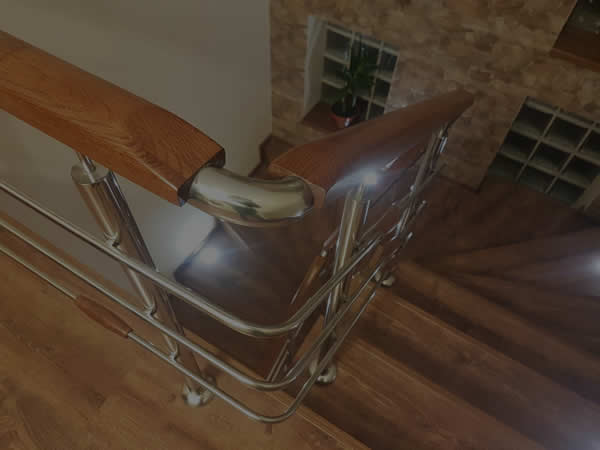 Balustrade inox cu lemn