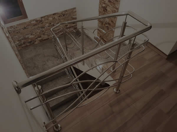 Balustrade inox cu model